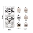 thumbnail image 3 of Christmas Tree Decorations 24 Pcs 6cm/2.36 In Shatterproof Plastic Christmas Tree Ornaments, Christmas Ball Baubles For Xmas Trees Wedding Party And Home Decor Christmas Decorations on Clearance, 3 of 6