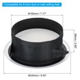 thumbnail image 2 of Unique Bargains 8 Inch Round Air Vent, Ceiling Diffuser Grill Cover ABS Louver Soffit Vent with Screen White, 2 of 5