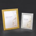 thumbnail image 3 of YAOMOBB Wedding Picture Frame Luxury Non Skid Electroplated Stainless Steel Photo Frame 5 6 7 Inch Shiny Edge Wall Mounting and Table Top, 3 of 6