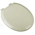 thumbnail image 1 of Slow Close Premium Plastic Round Toilet Seat, Bone, 1 of 1