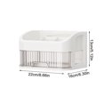 thumbnail image 3 of EGNMCR Cosmetic Storage Box Desktop Storage Dusted Proof Mask Lipstick Crossed Border Plastic Storage Shelf A receptacle, 3 of 6