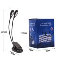 thumbnail image 4 of Led Music Stand Light Usb Clip-on Lamp No Flicker Fully Adjustable 2 Levels Of Brightness For Book Reading Orchestra Mixing White, 4 of 5