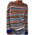 thumbnail image 1 of Chandails pour Femmes Hiver Automne Chandails Mignons Décontractés Amples à Manches Longues Pulls pour Femmes Hauts en Tricot, 1 of 9