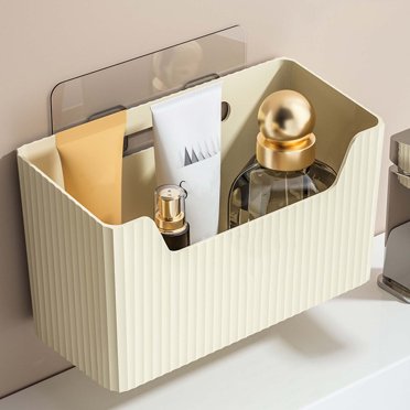 TopLLC Storage Bins Boîte de Rangement pour Débarbouillettes Murale Serviette Secondaire Coton Serviette Douce Étagère de Salle de Bain Multifonctionnelle Seau de Rangement Sacs de Rangement