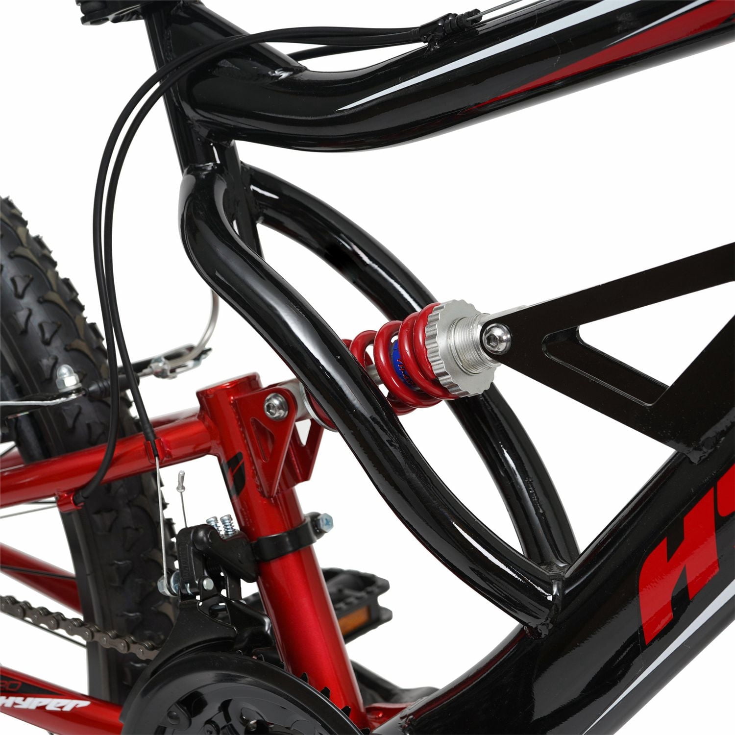 Hyper Bicycles 24” Shocker Mountain Bike, Youth Ages 13+, Red