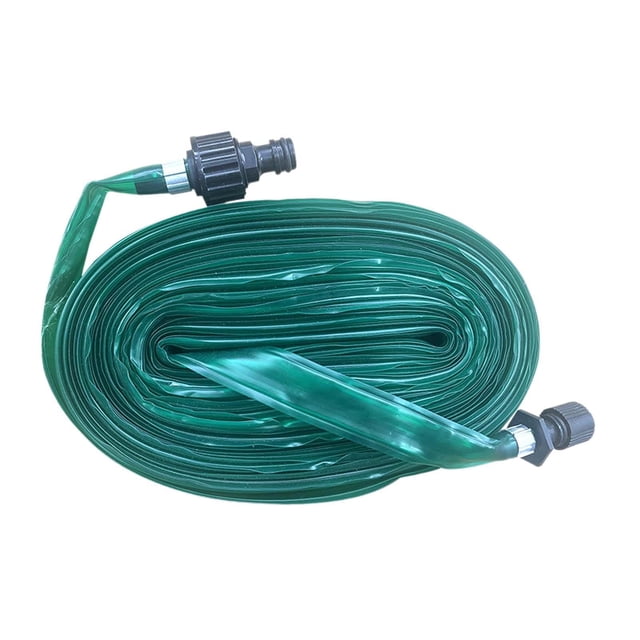 DOLITY PVC Flat Sprinkler Hose Easily Install Soaking Hose for Gardening Irrigation 15m