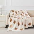 thumbnail image 1 of Holiday Time Cozy Throw Gingerbread, 1 of 9