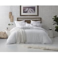 thumbnail image 3 of Swift Home Ultra-Soft Prewashed Wrinkle Texture Duvet Cover Set, Solid, White, King, 3 of 3