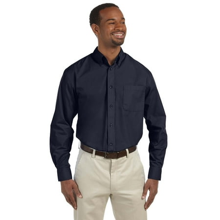 Harriton Men's 3.1 oz. Essential Poplin