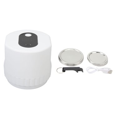 MAYUJIAA Electric Mason Jar Vacuum Sealer Vacuum Sealing Machine with Regular Wide Mouth Mason Jars Lids White HW313-3943