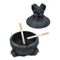 thumbnail image 4 of Medieval Dragon Claw Gripping Celtic Orb With Gothic Gargoyle Ashtray Statue, 4 of 4