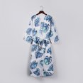 thumbnail image 1 of Nouveaux Hauts pour Femmes 2023 Mode Décontractée Couleur Unie Bouton Imprimé Grande Taille Manches Longues Col Rond Hauts Chemise à Manches Longues pour Femmes, 1 of 9