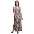 thumbnail image 1 of Bimba Robe Maxi à Fleurs pour Femmes Sans Manches à Col Ras du Cou, Dos Nu, avec Fentes Latérales - XX-Grand, 1 of 6