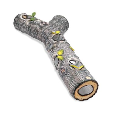 Cat Tunnel for Indoor Cats Interactive Tree Trunk Cat Foldable & Easy to Store Cat Tunnel Stuff Accessories for Large Cats Kitten and Other Small Animals to Chase and Play Cat Tunnels Collapsible Pet