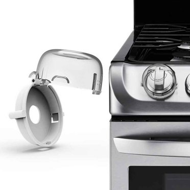 2 Pcs/4 Pcs Verrou de Sécurité pour Enfant pour Cuisinière de Cuisine Four Cuisinière Bouton Couvercle de Bouton; Couvercle Interrupteur Protection de Contrôle Bouclier