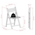thumbnail image 3 of Robin 4pc chaises pliantes Naturel, 3 of 9