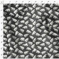 thumbnail image 4 of Soimoi Gray Poly Georgette Fabric Polar Bear Animal Print Fabric by Yard 42 Inch Wide, 4 of 5