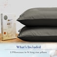 thumbnail image 3 of California Design Den 100% Cotton Pillowcases, Pillow Case Set of 2, Luxury 400 Thread Count Sateen Pillowcases, Match with Our 400 Thread Count Sheets, 3 of 8