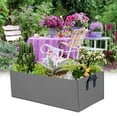 thumbnail image 3 of 24x12x8-Inch Breathable Felt Gardening Planter Bag Rectangular Raised Bed Container for Outdoor Vegetables Flowers Balcony Patio Growing, 3 of 3