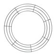 thumbnail image 4 of Wire Wreath Frame Wreath Rings Wreath Making Supplies Iron Flower Wreath Frame Black 40cm, 4 of 9