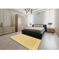 thumbnail image 4 of Ahgly Company Indoor Rectangle Abstract Chrome Gold Yellow Oriental Area Rugs, 2' x 3', 4 of 6