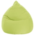 thumbnail image 1 of Fauteuil poire Gouchee Home Easy vert – Tissu microfibre polyester doux avec rembourrage en billes de polystyrène, adapté aux adultes et aux adolescents, siège portable pour salon ou dortoir, 1 of 6
