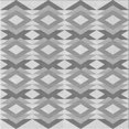 thumbnail image 1 of Ahgly Company Tapis d'Intérieur Lavable à la Machine, Carré, Transitionnel, Gris, Tapis de Zone, 8 Pieds Carré, 1 of 7