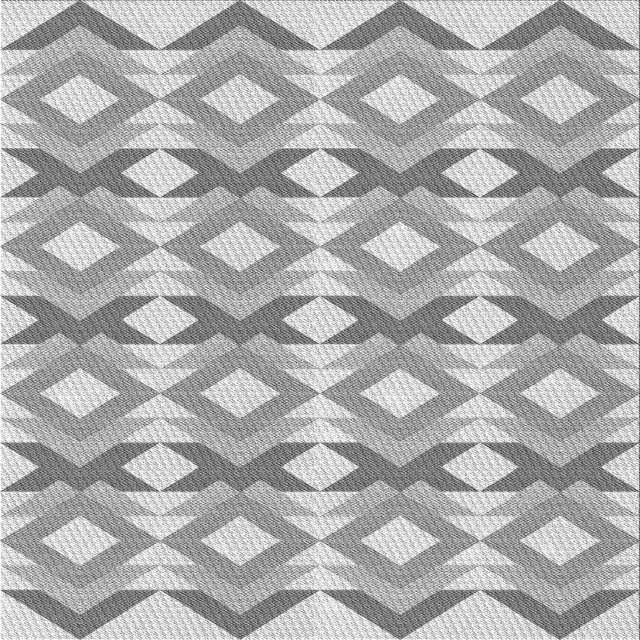 Ahgly Company Tapis d'Intérieur Lavable à la Machine, Carré, Transitionnel, Gris, Tapis de Zone, 8 Pieds Carré