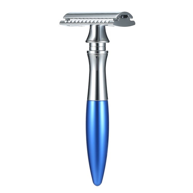 Rasoir de Sûreté à Double Tranchant Papillon Ouvert Rasoir de Rasage pour Hommes Rasoir Manuel Classique pour Hommes Visage