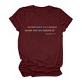 thumbnail image 2 of Pompotops T-Shirt Décontracté à Manches Courtes pour Femmes avec Imprimé Lettre, 2 of 6