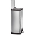 thumbnail image 3 of Simplehuman Poubelle Rectangulaire à Pédale de 50 Litres / 13 Gallons, Acier Inoxydable, 3 of 6