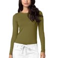 thumbnail image 1 of A ADAR Haut d'Uniforme à Manches Longues Coupe Classique pour Femme, Martini Olive, TP, 1 of 7