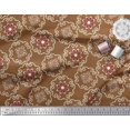 thumbnail image 3 of Soimoi Poly Georgette Fabric Damask Ethnic Print Fabric by the Yard 42 Inch Wide, 3 of 3