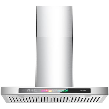 IAMSII Hotte de Cuisinière Murale de 30 Pouces 900 CFM avec Commande Vocale/gestuelle/tactile, Hotte de Cuisine à Conduit en Acier Inoxydable avec Ventilateur d'Extraction à 4 Vitesses, Mode Mémoire, Lumières Réglables