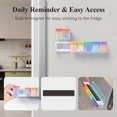 thumbnail image 2 of Weekly Pill Organizer Magnetic Removable Pill Box Day Time a Day Large Pill Case Travel Week Once Daily Medication Dispenser Medicine Container Holder for Supplement Vitamin Blac, 2 of 6