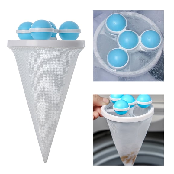 Noehoiugi Attrape-Poils pour Animaux pour la Lessive, Attrape-Poils pour Animaux pour la Lessive, Filet de Filtre à Poils Flottant pour Enlever les Poils, Attrape-Charpie pour Laveuse, Attrape-Poils pour Chat et Chien pour Laveuse