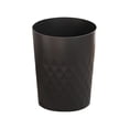 thumbnail image 1 of Black Trash Can With Pressure Ring For Kitchen Bathroom Home Office No Lid Waste Bin Garbage Can Plastic Rubbish Basket 9.84X7.87 Inches 0.64 Lbs, 1 of 6