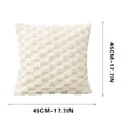 thumbnail image 1 of Yhmxh Pillow Covers Throw Pillow Covers Pillow Protector Weaving Snowflake Velvet Solid Color Pillow Office Sofa Lumbar Support Pillow Bedside Support Pillowcase Cushion Cushion Cover, 1 of 7