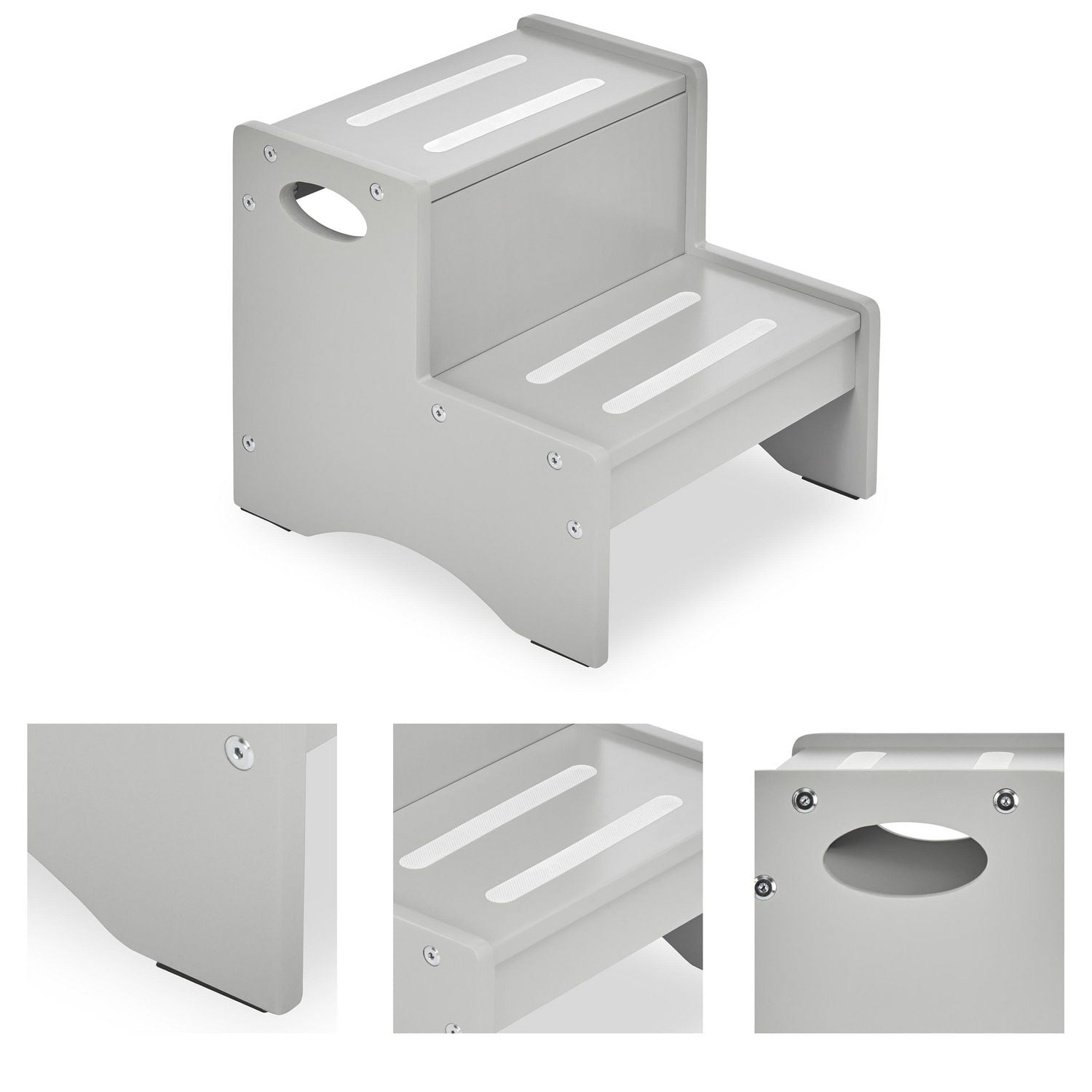 Dream On Me Little Steps Step Stool / Base antidérapante / Tabouret marchepied polyvalent pour enfants / Tabouret solide et robuste pour enfants