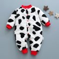 thumbnail image 2 of Kcodviy Tenue pour Bébé Fille Garçon en Molleton Épais Chaud Vêtements pour Bébé Neutres selon le Genre Combinaison Barboteuse Vêtements, 2 of 8