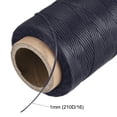 thumbnail image 4 of Unique Bargains 186 Yards 210D/1mm Leather Sewing Thread Polyester Waxed Cord, Charcoal, 4 of 5