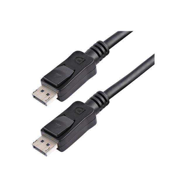 StarTech.com 6ft (2m) DisplayPort 1.2 Cable 10 Pack, 4K x 2K Ultra HD VESA Certified DisplayPort Cable, HBR2, DP to DP Cable for Monitor, DP Video/Display Cord, Latching DP Connectors - DP 1.2 Cable Male/Male (DISPLPORT6L10PK) - DisplayPort cable - DisplayPort (M) latched to DisplayPort (M) latched - DisplayPort 1.2 - 6 ft - 4Kx2K60Hz support - black (pack of 10)