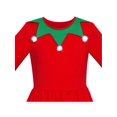 thumbnail image 4 of Robe Fille Sapin de Noël Pompons Manches Longues Nouvel An 8 Ans, 4 of 7