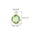 thumbnail image 2 of Unique Bargains Crystal Birthstone Charm, August Pendants Drop Bead Light Green, for Jewelry Making, 20 Pack, 2 of 6