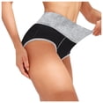thumbnail image 4 of Women Solid Color Patchwork Briefs Panties Underwear Knickers Bikini Underpants, 4 of 8