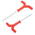thumbnail image 4 of Y Shape Screw Threads Ground Anchor Holder, Lightweight Ice Fishing Screw Rod Stand Convenient  for Outdoor Camping, 4 of 7