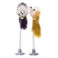 thumbnail image 1 of 2PCS Cat Toy Mouse Spring Interactive Funny Cute Cat Bell Toy Cat Playing Toy, 1 of 10