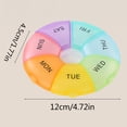 thumbnail image 2 of Cell Rainbow Color Portable Sorting Storage Cell Cycle Divided Glass Food Storage Containers Airtight Canisters Container Cereal Storage Prepping Hot Dog Container Jar Key Food Clips Storage Container, 2 of 3