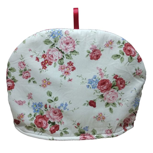 MesaSe 2 Pcs Thé Confortable Vintage Tissu Imprimé Fleur Confortable pour Théière