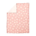 thumbnail image 1 of Pink Daisy Gauze Reverse to Plush Baby Blanket 30" x 40", 1 of 4